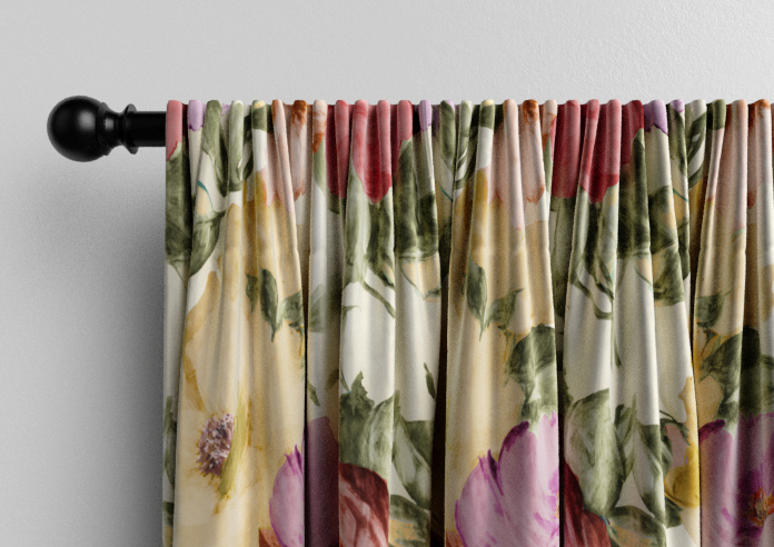 Amelia Faux Silk, Berry Blush - Made to Measure Curtain - Image 9